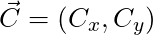 \vec C=(C_x,C_y)