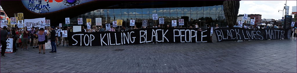 Sign reading. "Stop Killing Black People"