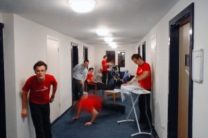 A person multitasking several tasks