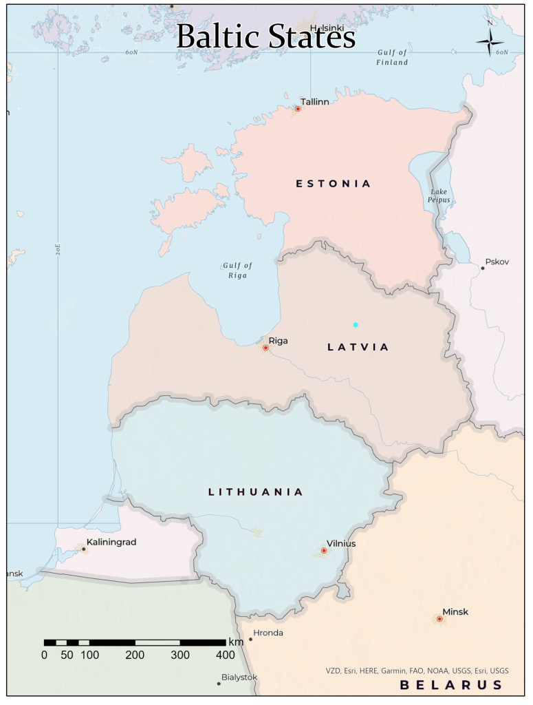 Figure 10.1: Map of the Baltic States