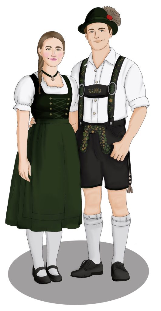 Figure 9.11: Bavarian Style (German) costumes