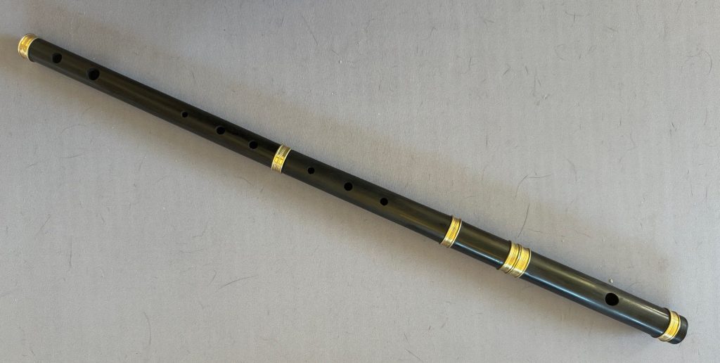Picture of an Irish wooden flute