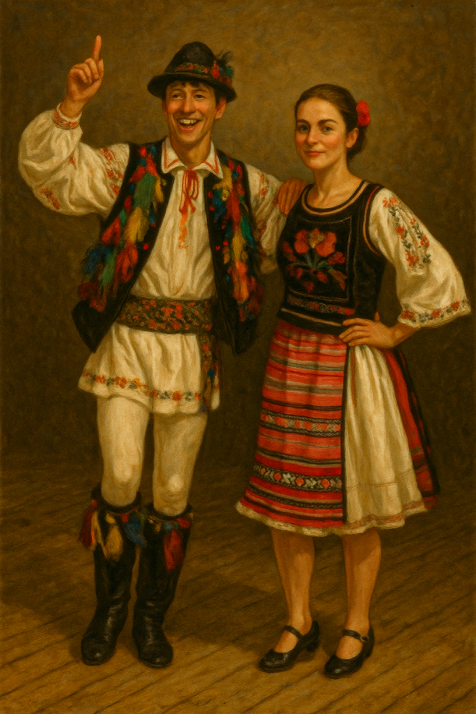 Figure 14.3: Typical Romanian Folk Dance Costumes