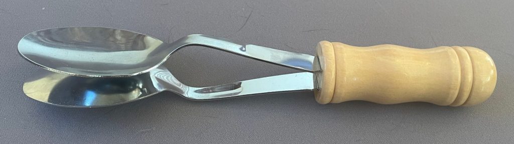 Irish percussive spoons made from metal.