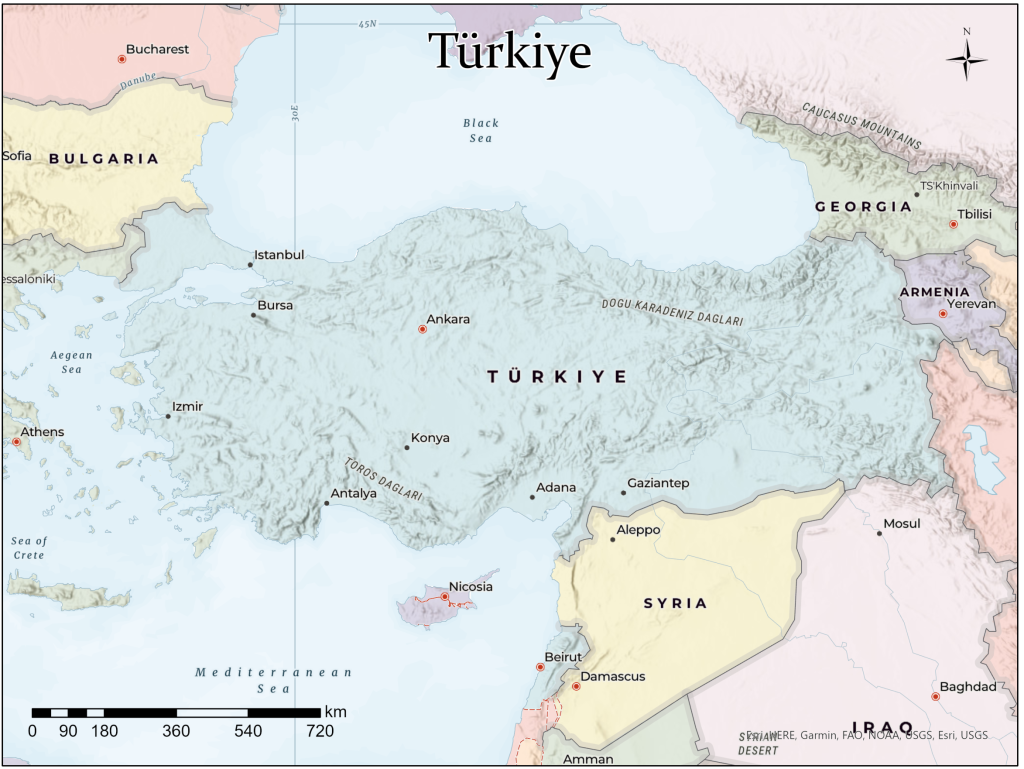 Figure 15.1: Map of Türkiye